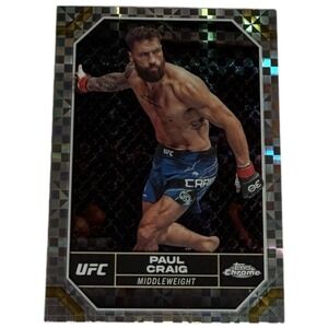 2024 Topps Chrome UFC #153 Paul Craig X-Fractor Parallel